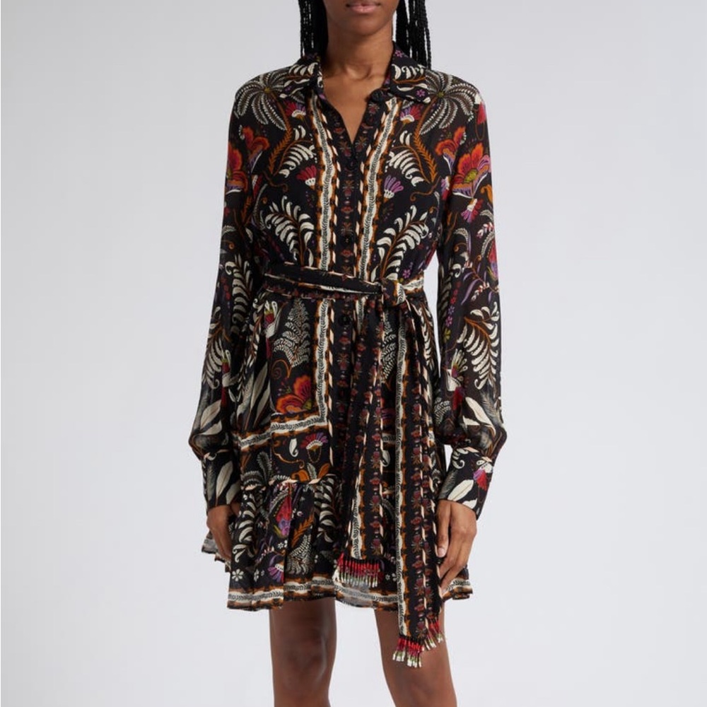 FARM Rio Classic Garden Long Sleeve Dress